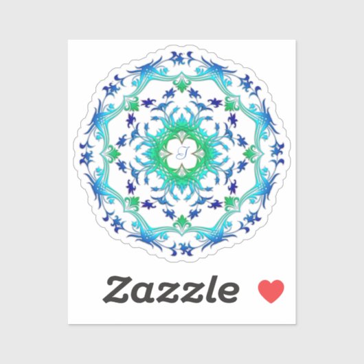 Ethnic Mandala Design Sticker (Blatt)