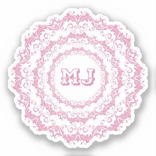 Ethnic Mandala Design Sticker (Vorderseite)
