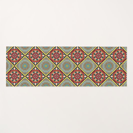 Ethnic Mandala Pattern Yogamatte (Vorderseite (Horizontal))