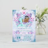 Ethnic Mermaid Baby Shower Einladungen (Stehend Vorderseite)