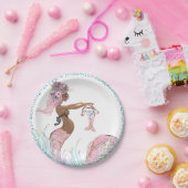 Ethnic Mermaid Baby Showpaper Teller (Party)