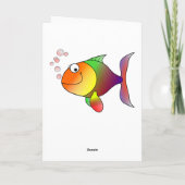 Ethnic Mermaid Happy Birthday Card Karte (Rückseite)
