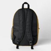 Ethnic modern geometric pattern bedruckter rucksack (Rückseite)