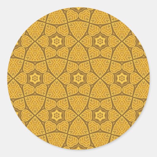 Ethnic modern geometric pattern runder aufkleber (Vorderseite)