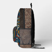 Ethnic motif chitenge Africa Print Cut Sew Bag Bedruckter Rucksack (Rechts)