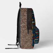 Ethnic motif chitenge Africa Print Cut Sew Bag Bedruckter Rucksack (Links)