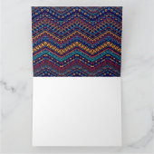 Ethnic Motifs Dankeskarte (Innenseite)