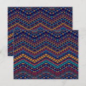 Ethnic Motifs Postkarte (Vorne/Hinten)