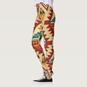 Ethnic Motifs Retro Custom Muster Leggings (Links)
