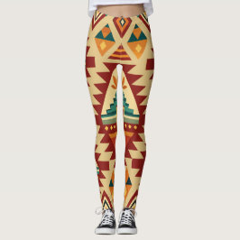 Ethnic Motifs Retro Custom Muster Leggings