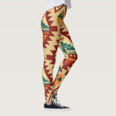 Ethnic Motifs Retro Custom Muster Leggings (Rechts)