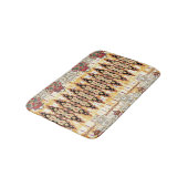 Ethnic Mughal: Blumenmuster Badematte (Schrägansicht)