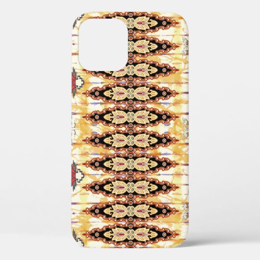 Ethnic Mughal: Blumenmuster Case-Mate iPhone Hülle (Rückseite)