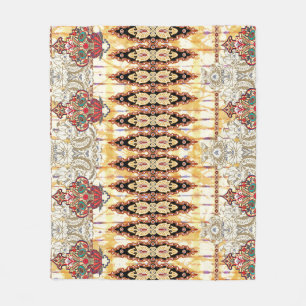 Ethnic Mughal: Blumenmuster Fleecedecke