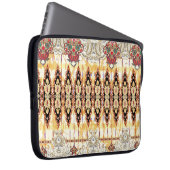 Ethnic Mughal: Blumenmuster Laptopschutzhülle (Vorne Rechts)