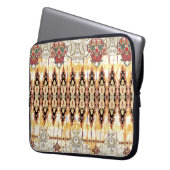 Ethnic Mughal: Blumenmuster Laptopschutzhülle (Vorderseite Links)