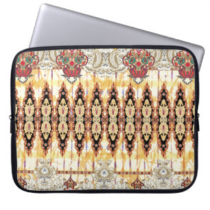 Ethnic Mughal: Blumenmuster Laptopschutzhülle