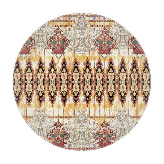 Ethnic Mughal: Blumenmuster Schneidebrett (Vorderseite)