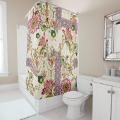 Ethnic Mughal Floral Paisley Duschvorhang (Beispiel)