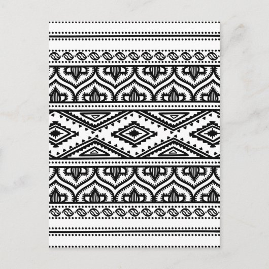 Ethnic-Muster Postkarte (Vorderseite)