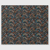 Ethnic Muster Wrapping Paper Geschenkpapier (Flach)