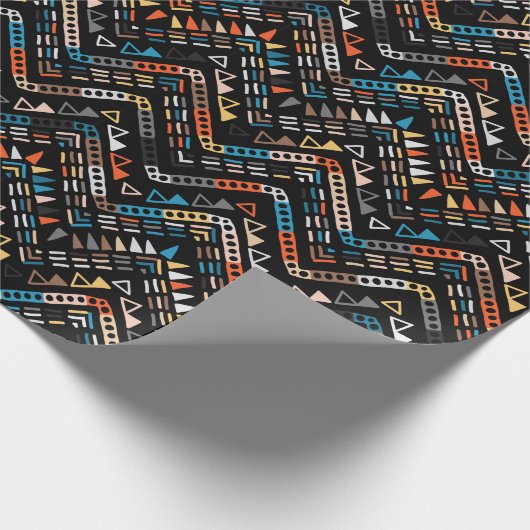 Ethnic Muster Wrapping Paper Geschenkpapier (Ecke)