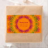 Ethnic Orange Mandala (Insitu)
