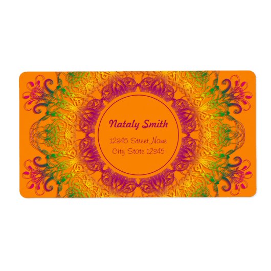 Ethnic Orange Mandala (Vorne)