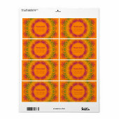 Ethnic Orange Mandala (Vorne)