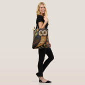 Ethnic Owl Art Totbeutel Tasche (Am Model)