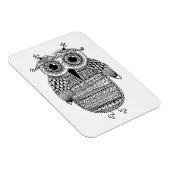 Ethnic Owl Ink Zeichnend Magnet (Rechte Seite)
