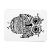 Ethnic Owl Ink Zeichnend Magnet (Horizontal)