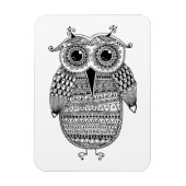 Ethnic Owl Ink Zeichnend Magnet (Vertikal)