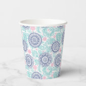 Ethnic Paisley Pattern Pappbecher (Rückseite)