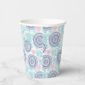 Ethnic Paisley Pattern Pappbecher (Rechts)
