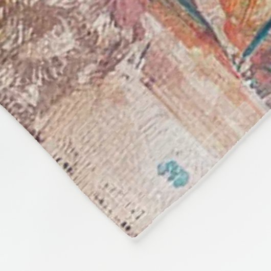 Ethnic Patchwork Throw Blanket Fleecedecke (Ecke)