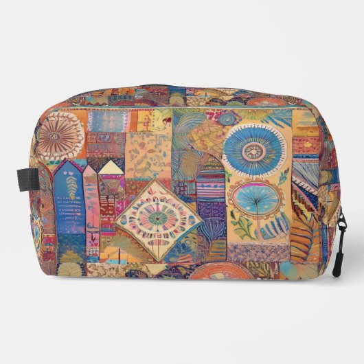 Ethnic Patchwork Toilettenbeutel Waschbeutel (Vorderseite)