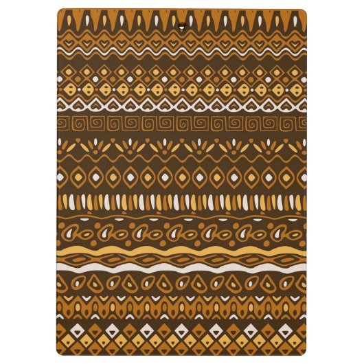 Ethnic Pattern Clipboard Klemmbrett (Rückseite)