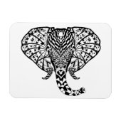 Ethnic Pattern Elephant Magnet (Horizontal)