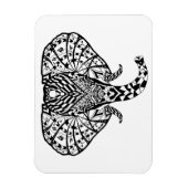 Ethnic Pattern Elephant Magnet (Vertikal)