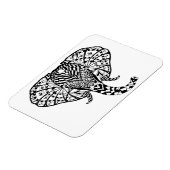 Ethnic Pattern Elephant Magnet (Linke Seite)