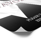 Ethnic Pink Tiffany Baby Shower favorisiert Schild (Ecke)