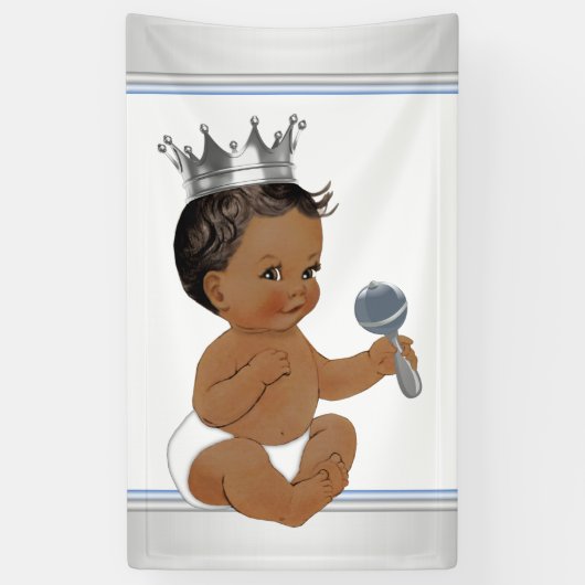 Ethnic Prince Baby Dusche Banner (Vertikal)