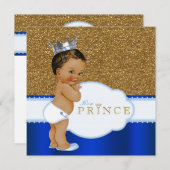 Ethnic Prince Baby Dusche Einladung (Vorne/Hinten)