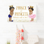 Ethnic Prince Gender Reveal Baby Dusche Banner (Insitu)
