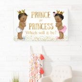 Ethnic Prince Gender Reveal Baby Dusche Banner (Insitu)