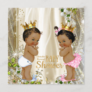 Ethnic Prince Gender Reveal Baby Dusche Einladung