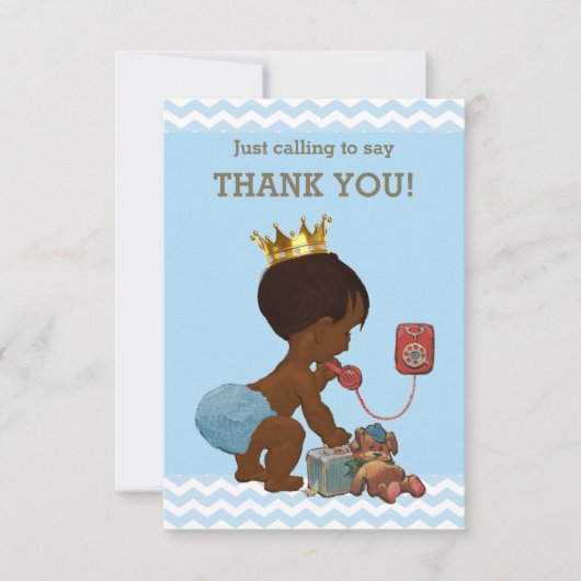 Ethnic Prince on Phone Danke Chevrons (Vorderseite)