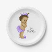 Ethnic Princess Baby Dusche Pappteller (Vorderseite)