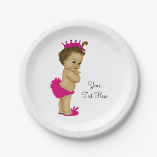 Ethnic Princess Baby Dusche Pappteller